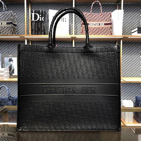 all black dior tote|christian Dior tote bag.